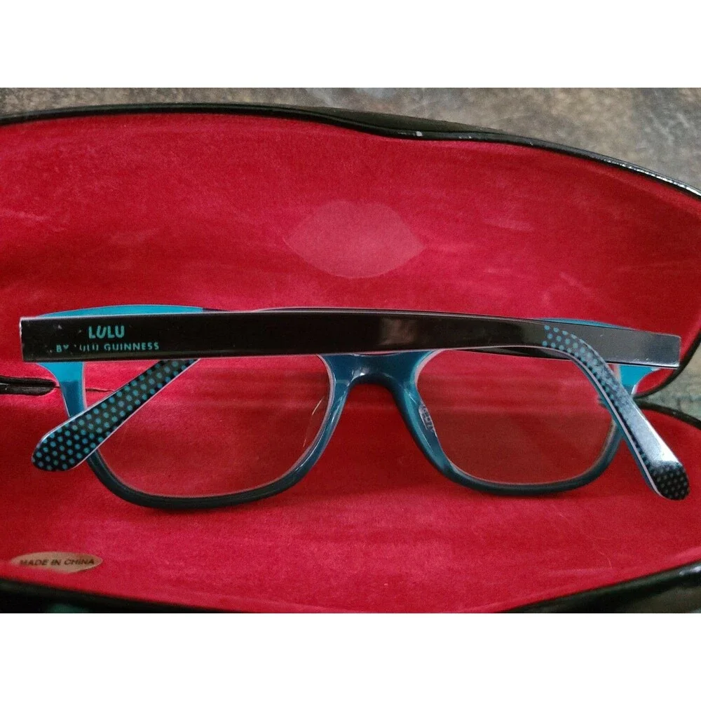 Lulu Guinness LK009 BLK B34 Women’s Eyeglasses Frames (Very Good +, Pre-Owned)